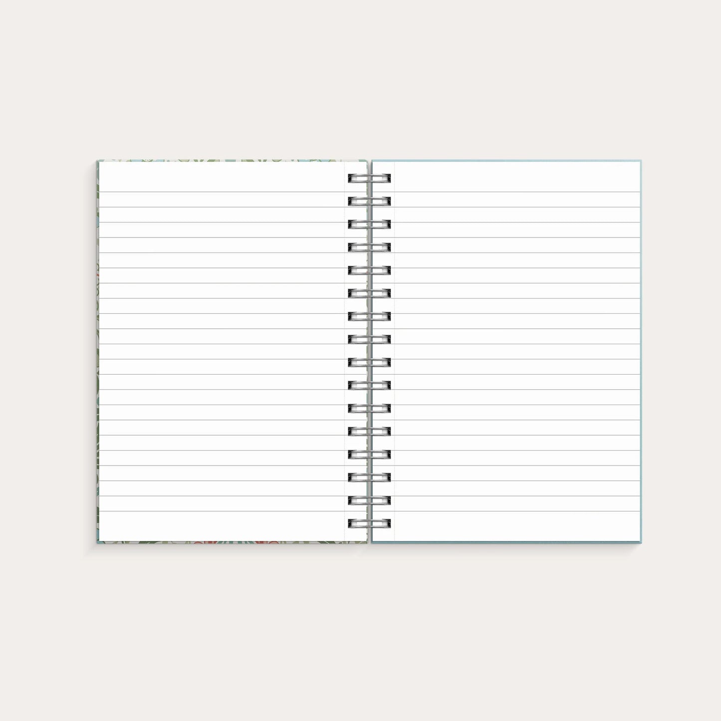 NOTEBOOK A5 BLUE/GREEN FLOWERS