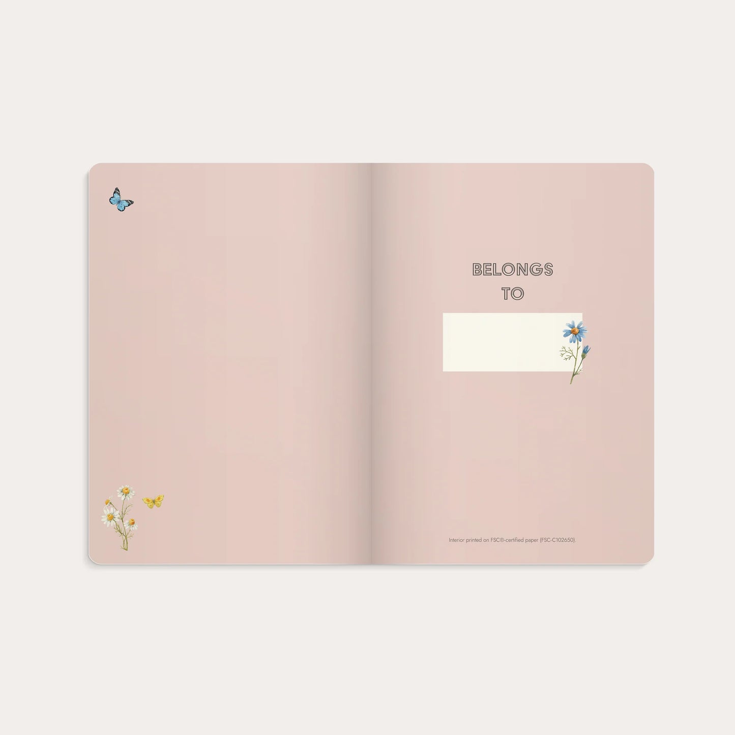 NOTEBOOK DELUXE PINK MEADOW A5