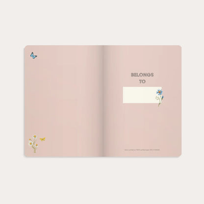 NOTEBOOK DELUXE PINK MEADOW A5