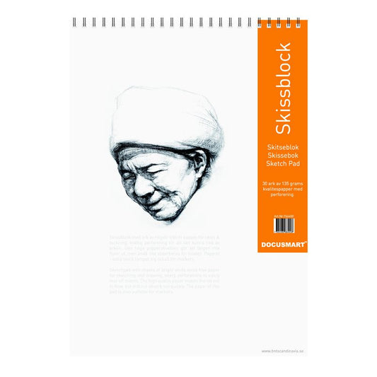 SKITSEBLOK A3 135 GRAM