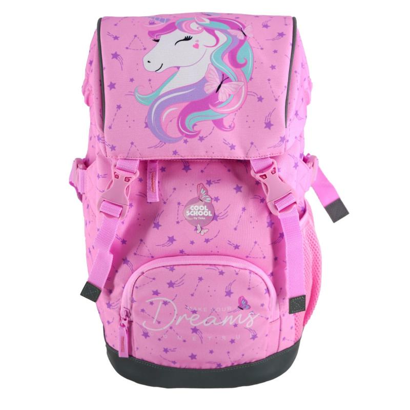 SKOLERYGSÆK 22L UNICORN ROSA