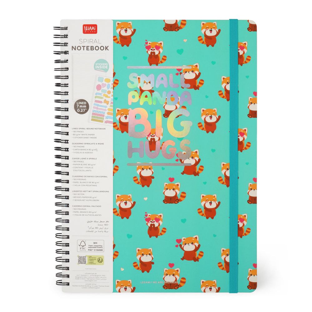 SPIRALBLOK LARGE LINJERET PANDA LEGAMI