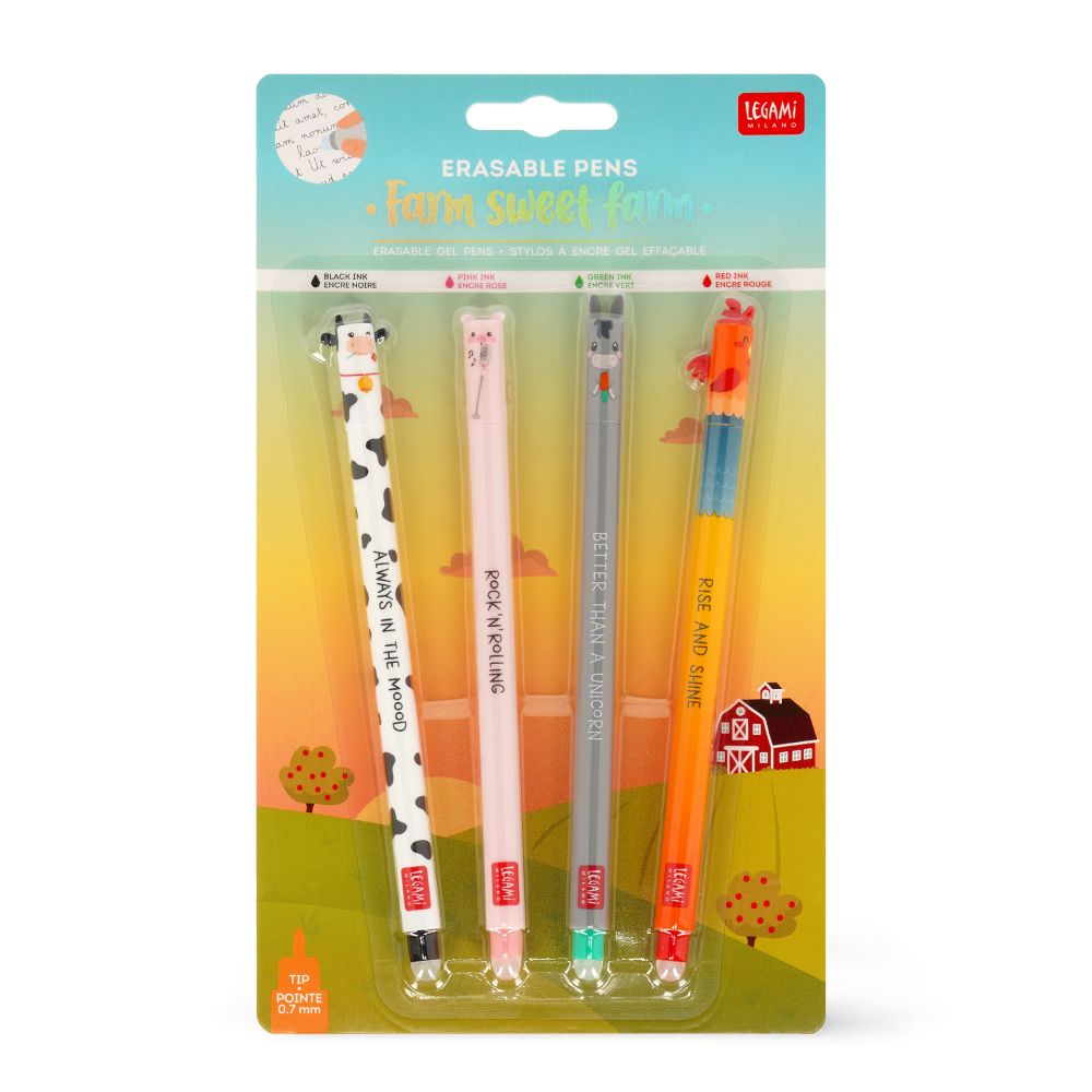 ERASABLE PEN KO, GRIS, ÆSEL OG HANE LEGAMI