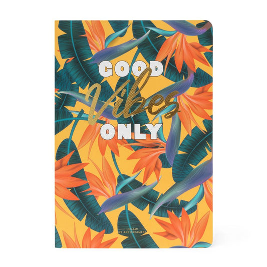 GOOD VIBES ONLY A5 HÆFTE BLANKE SIDER LEGAMI