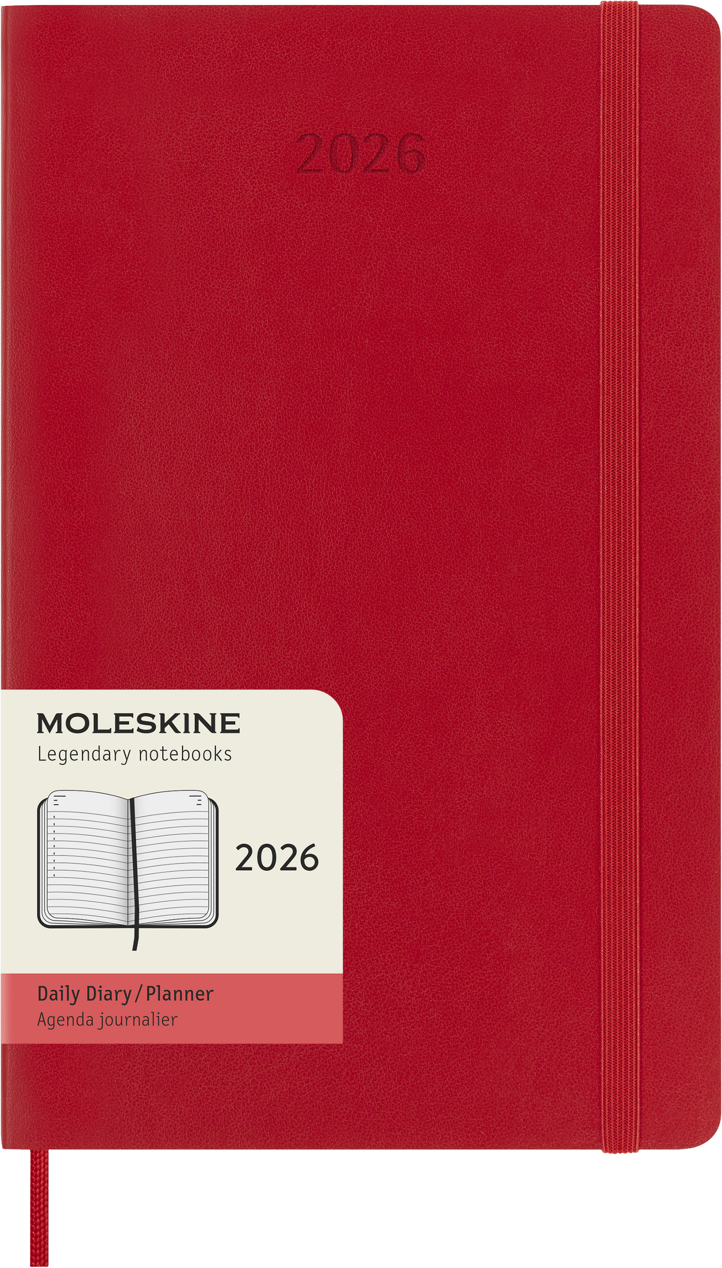 CLASSIC SOFT 12M DAILY LARGE RØD 2026