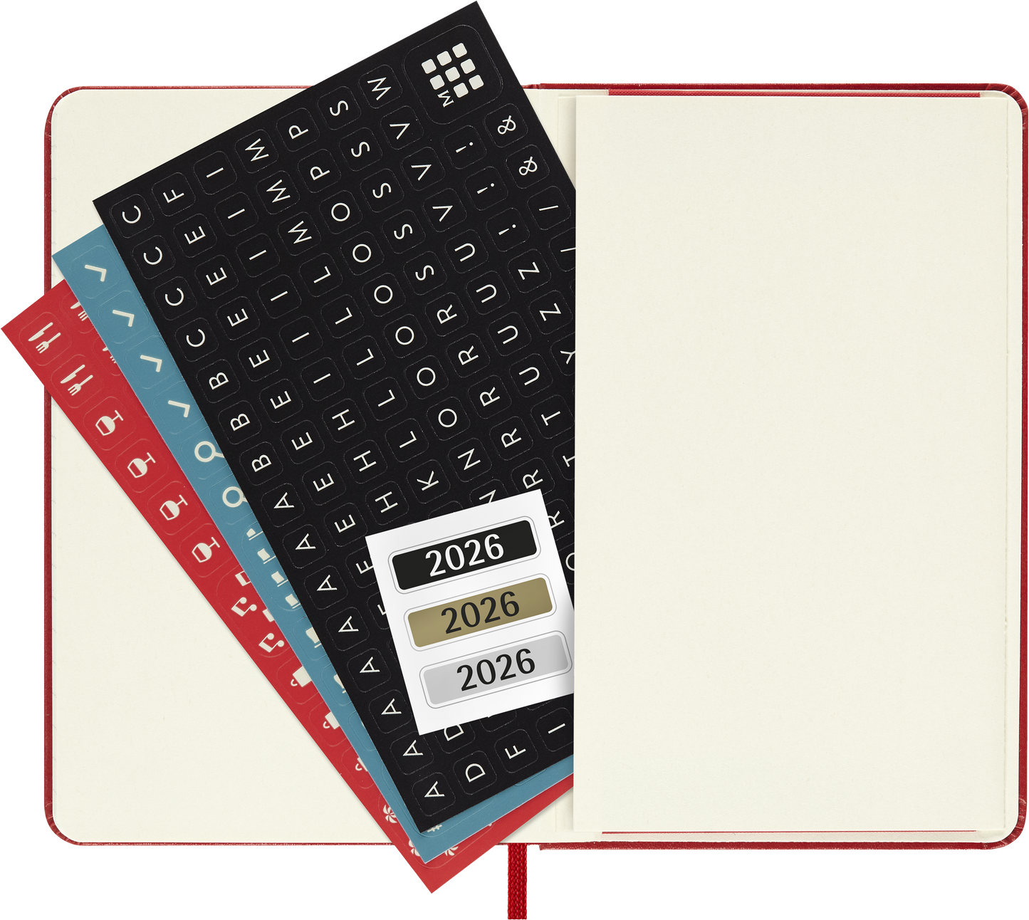 CLASSIC HARD 12M DAILY POCKET RØD 2026