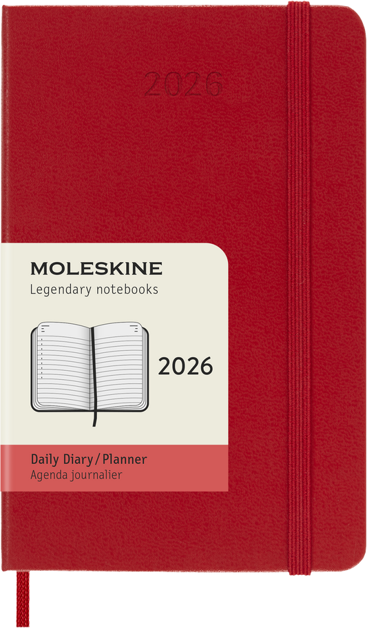 CLASSIC HARD 12M DAILY POCKET RØD 2026