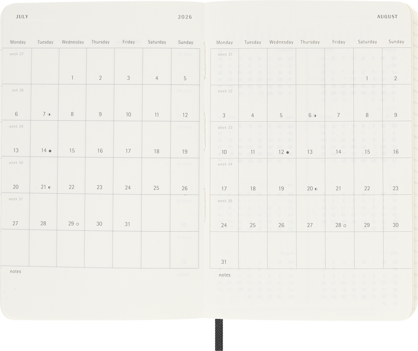 CLASSIC SOFT 12M DAILY POCKET SORT 2026