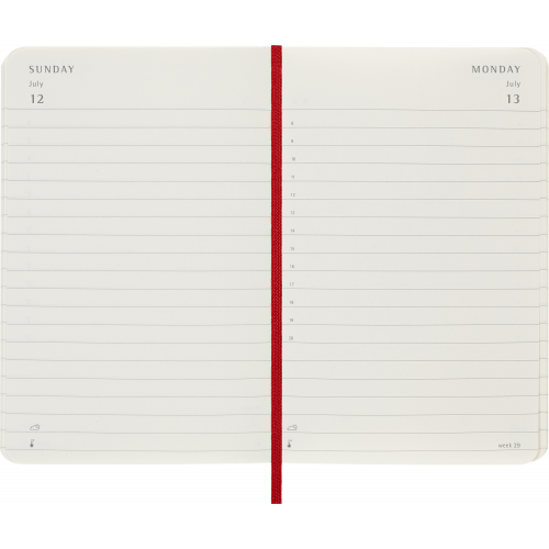 CLASSIC SOFT 12M DAILY POCKET RØD 2026