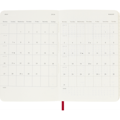 CLASSIC SOFT 12M DAILY POCKET RØD 2026