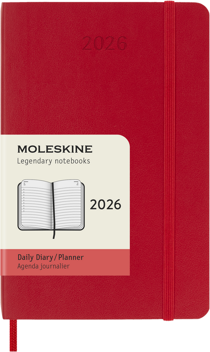 CLASSIC SOFT 12M DAILY POCKET RØD 2026