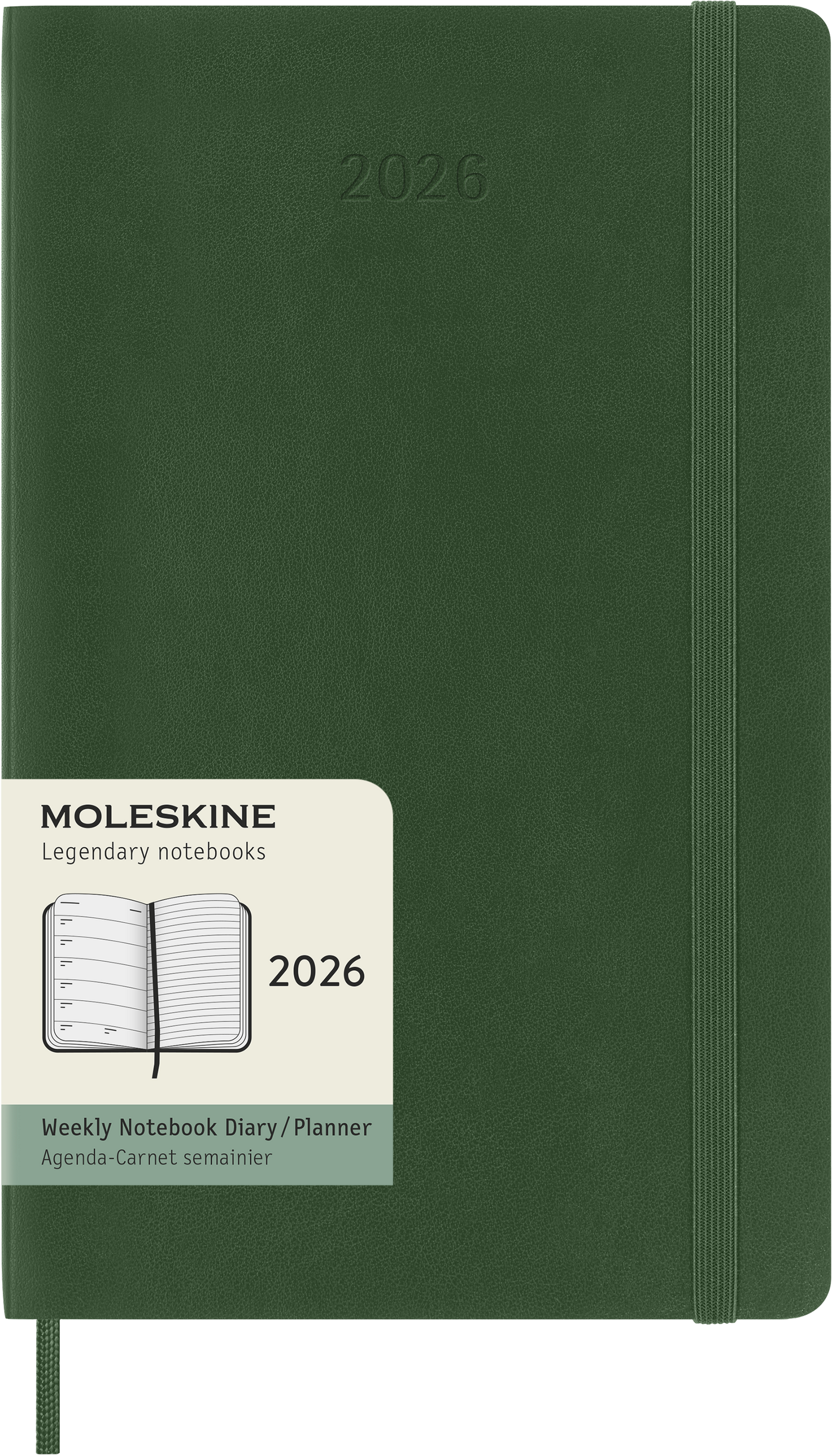 CLASSIC SOFT 12M WEEK NOTE LARGE MYRTLE GREEN 2026