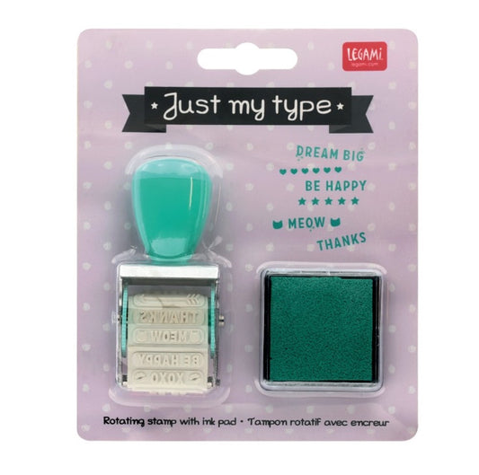 JUST MY TYPE STEMPEL LEGAMI