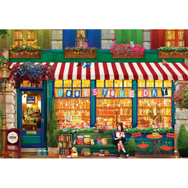 PUSLESPIL THE OLD BOOKSTORE 2000 BRIKKER