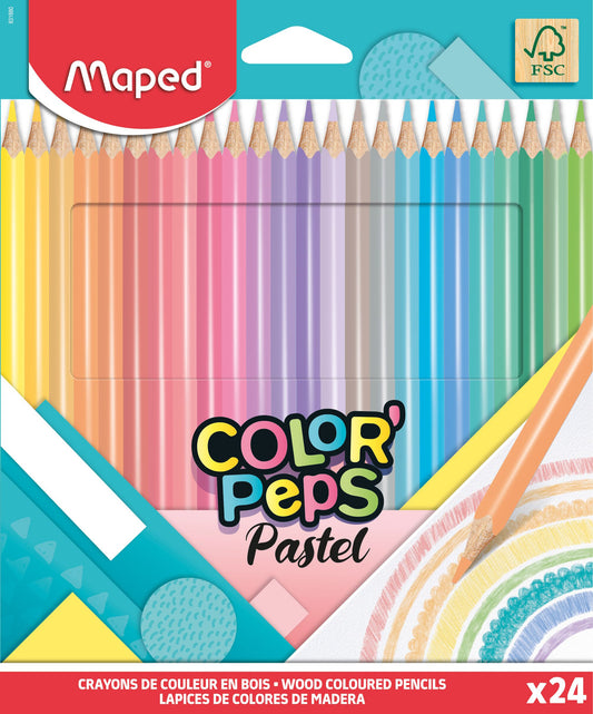MAPED COLOR'PEPS PASTEL 24 STK. FARVEBLYANTER