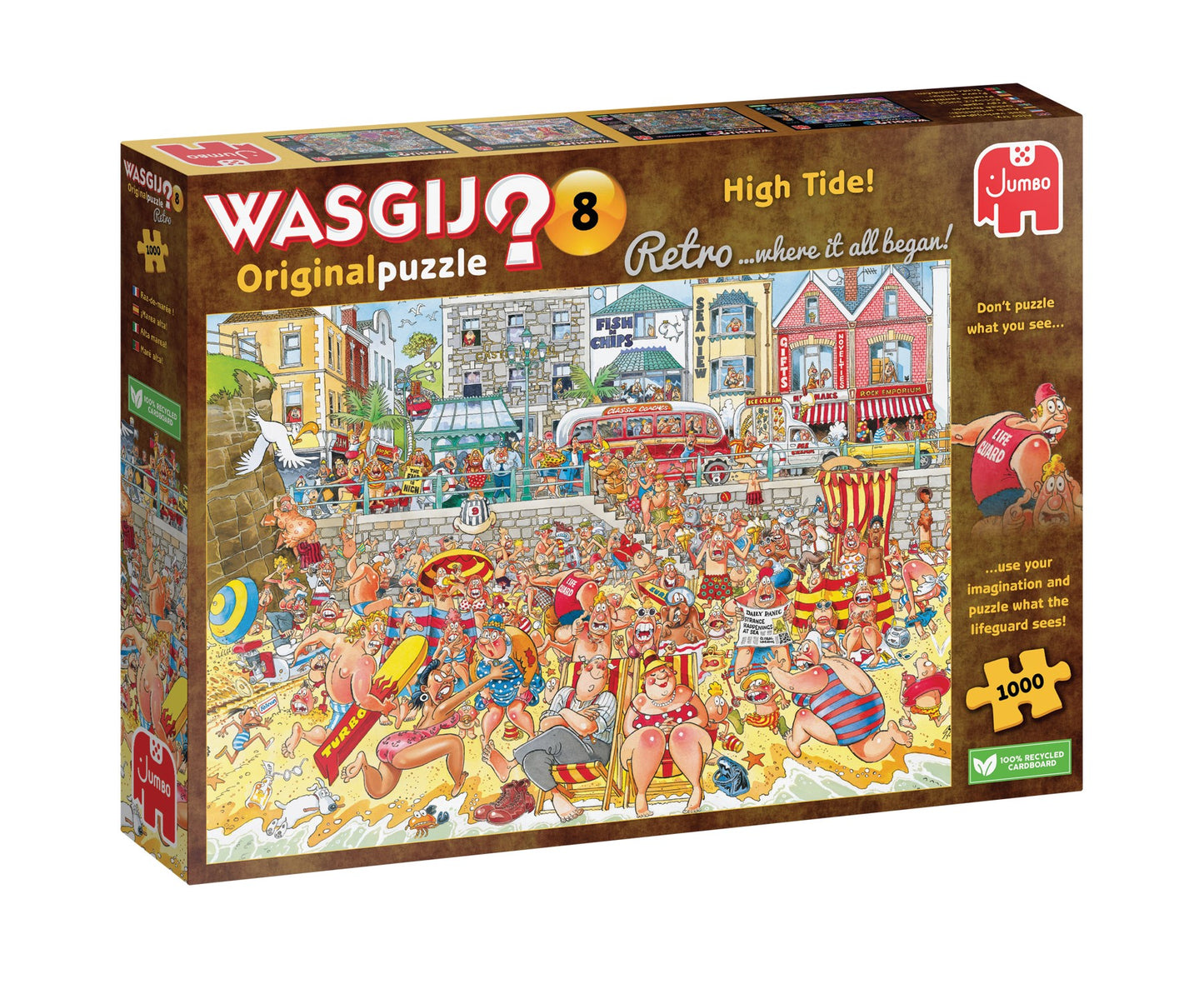 WASGIJ ORIGINAL 8 RETRO HIGH TIDE 1000 BRIKKER