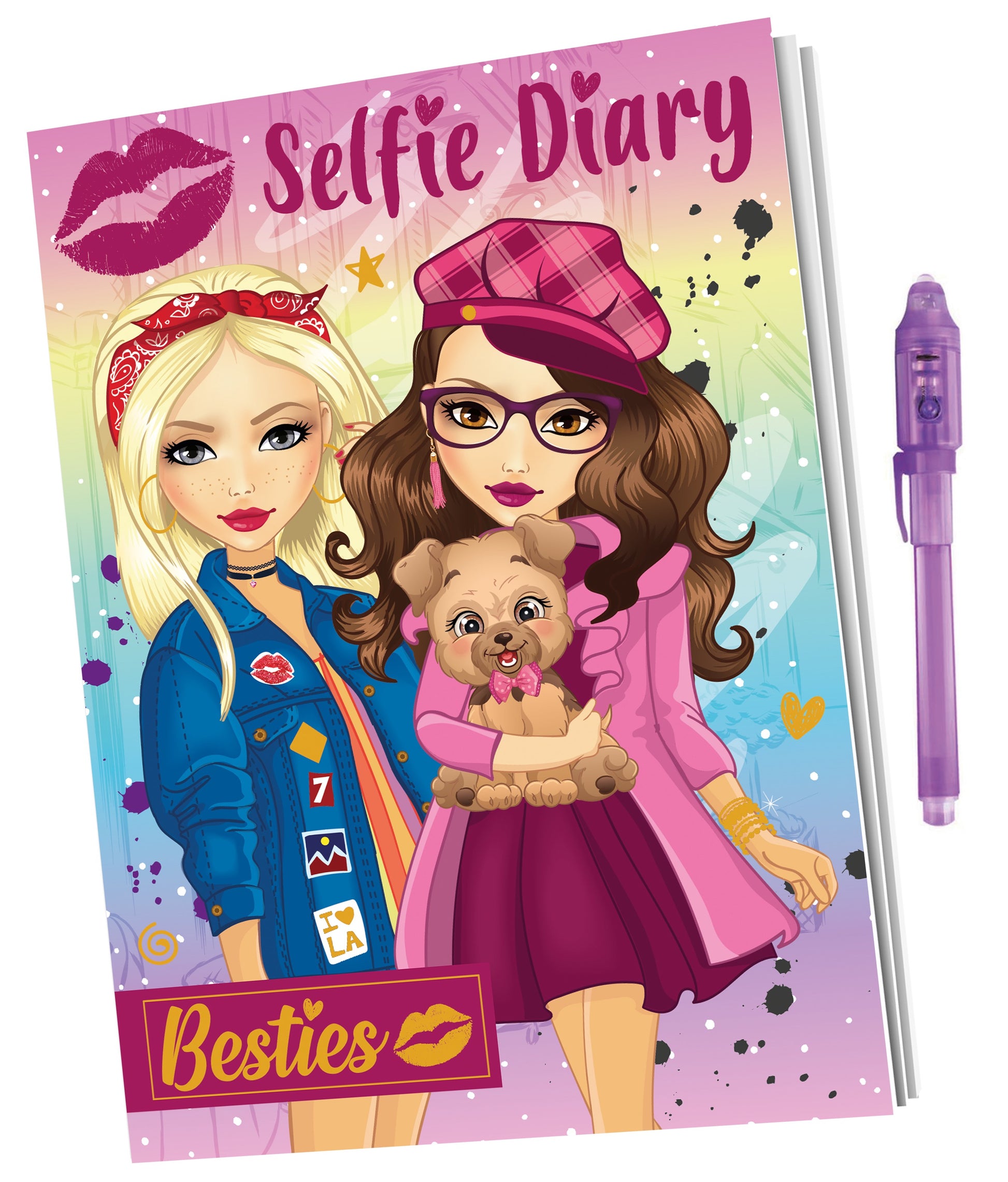 BESTIES - DAGBOG MED MAGISK PEN 15X21 CM