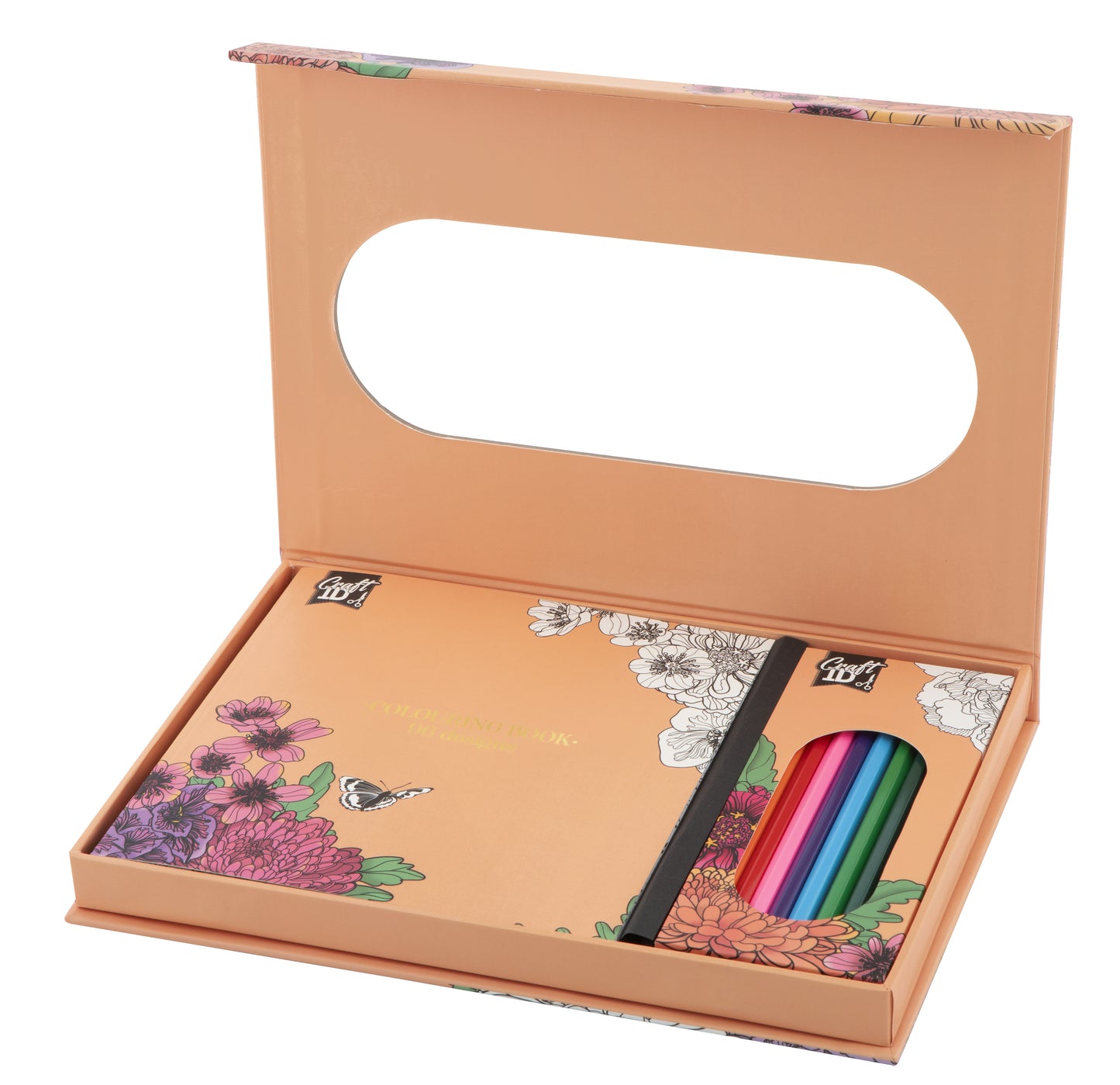 COLOURINGSET 10 PENCILS 1 COLOURINGBOOK