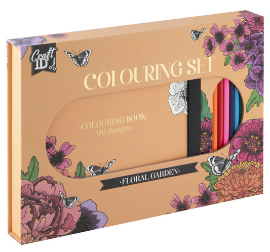 COLOURINGSET 10 PENCILS 1 COLOURINGBOOK