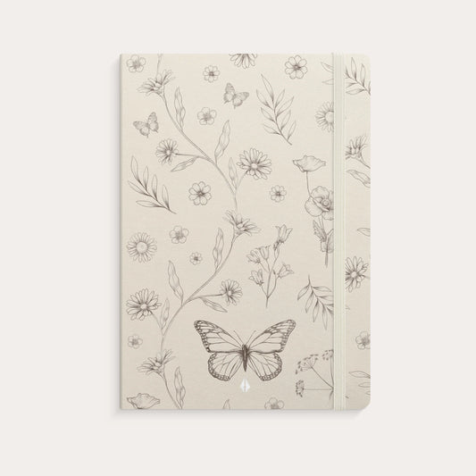 NOTEBOOK DELUXE BUTTERFLY A5 LINJERET
