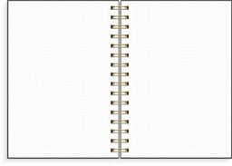 NOTESBOG DOTTED A5 SORT