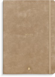 NOTESBOG DELUXE A5 SMOOTH BEIGE