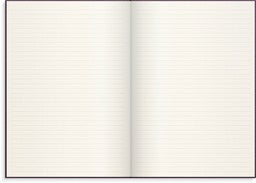NOTESBOG TEXTILE PLUM LINJERET A4