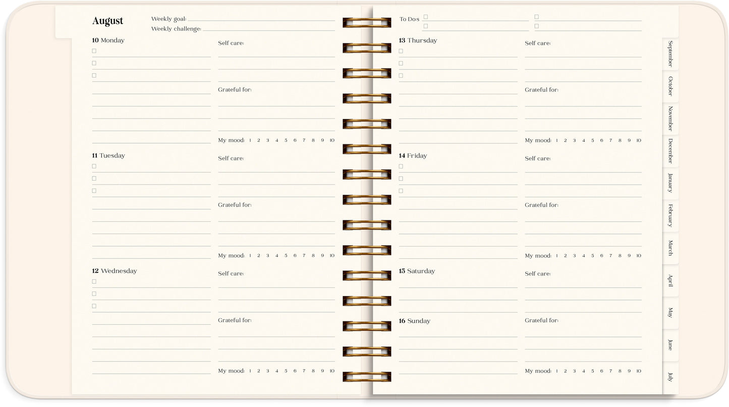 LIFE PLANNER PASTEL FLOWERS 2026/2027