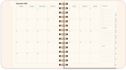 LIFE PLANNER PASTEL FLOWERS 2026/2027