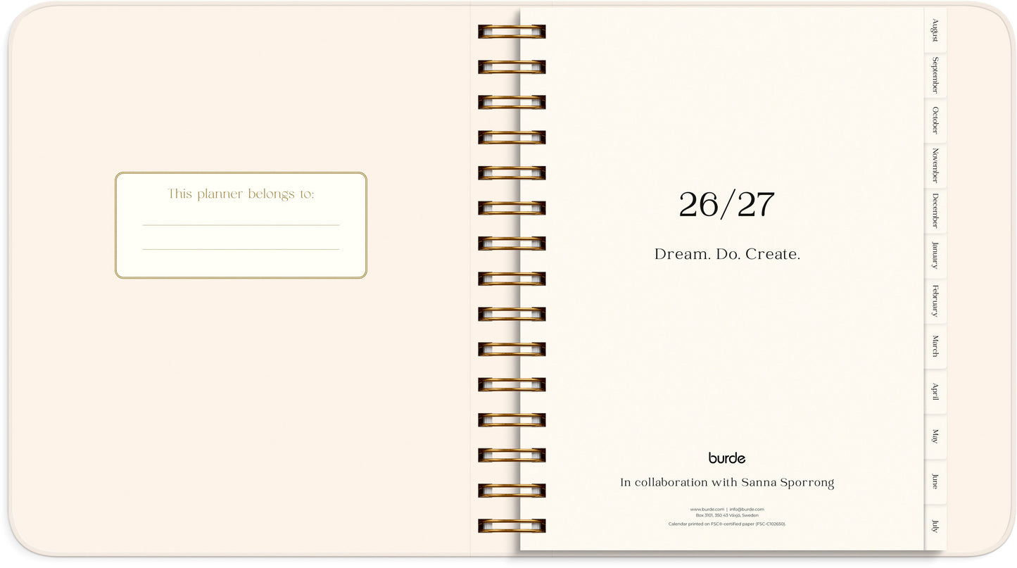 LIFE PLANNER PASTEL FLOWERS 2026/2027