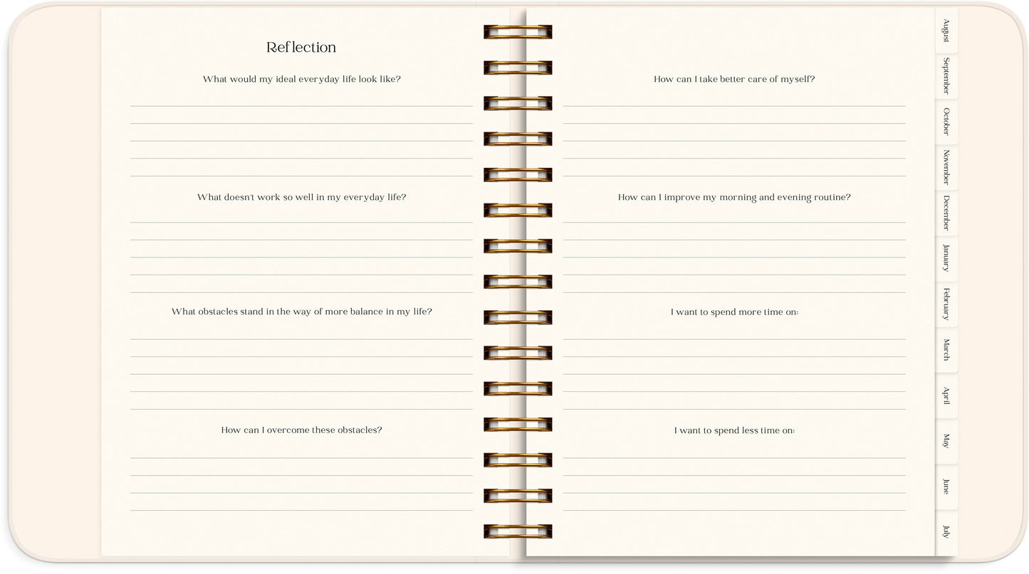 LIFE PLANNER PASTEL FLOWERS 2026/2027