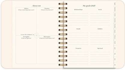LIFE PLANNER PASTEL FLOWERS 2026/2027