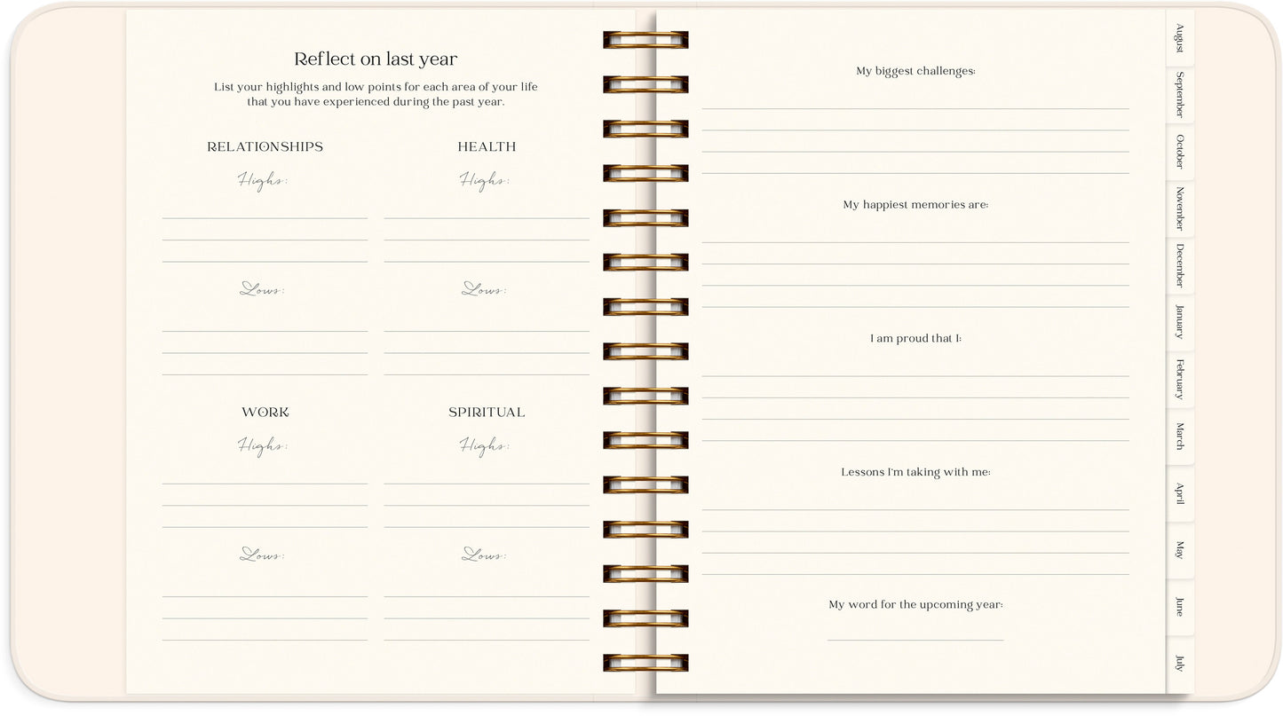 LIFE PLANNER PASTEL FLOWERS 2026/2027