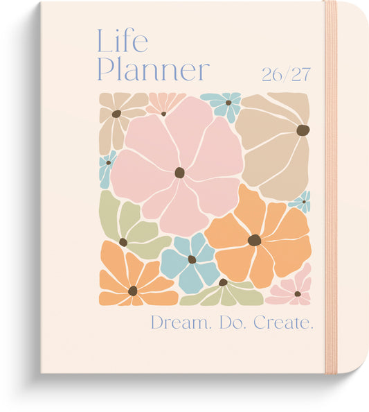 LIFE PLANNER PASTEL FLOWERS 2026/2027