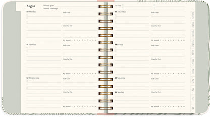 LIFE PLANNER DECOR GREEN FLOW 2026/2027