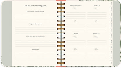 LIFE PLANNER DECOR GREEN FLOW 2026/2027