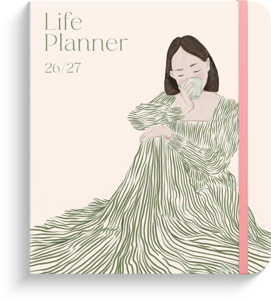 LIFE PLANNER DECOR GREEN FLOW 2026/2027