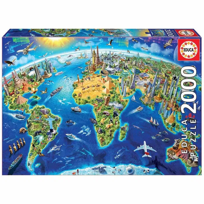 EDUCA 2000 WORLD LANDMARKS GLOBE