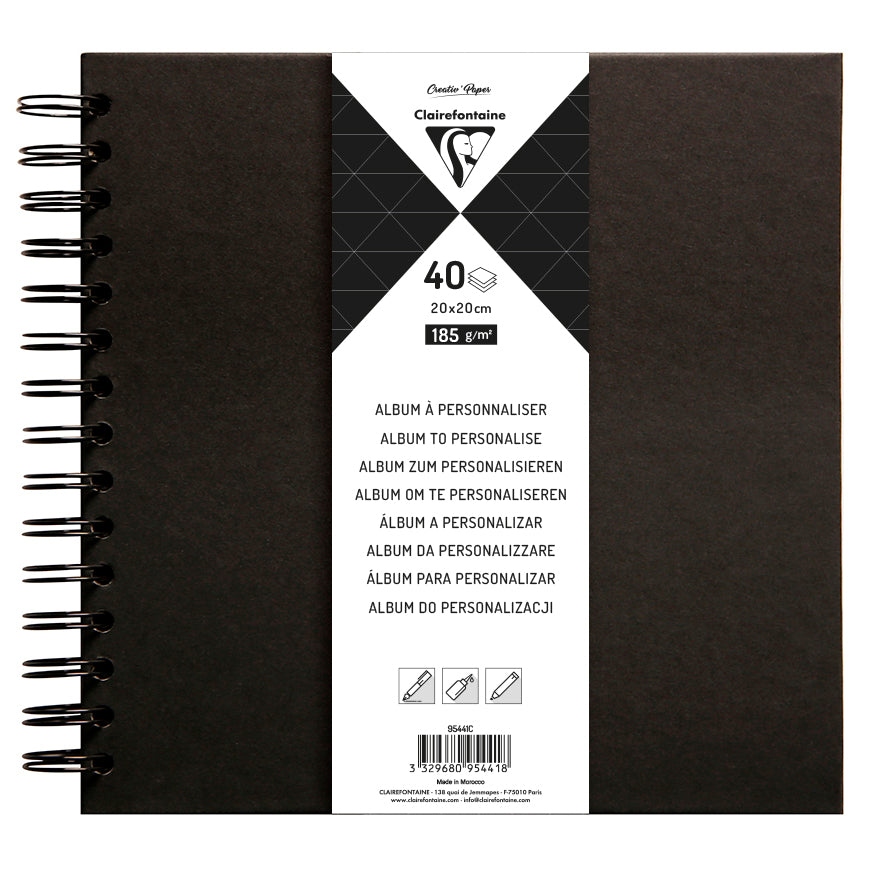 KRAFT HARD COVER ALBUM SORT 20X20 40 SIDER