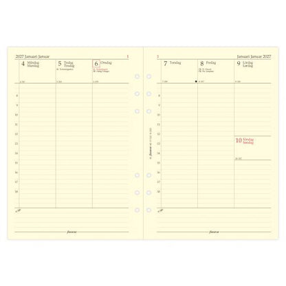 FILOFAX REFILL EN UGE PR. OPSLAG A5 2027