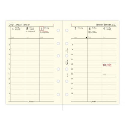 FILOFAX REFILL EN UGE PR OPSLAG VERTIKAL POCKET 2027