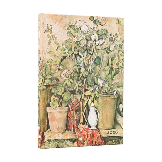 PAPERBLANKS CEZANNE'S POTS AND FLOWERS MINI WEEK 2026