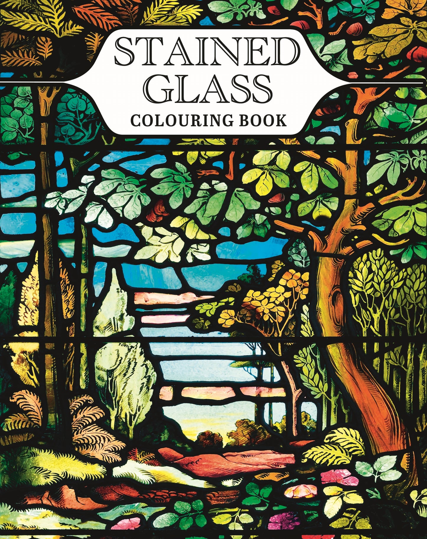 STAINED GLASS COLOURING BOOK
