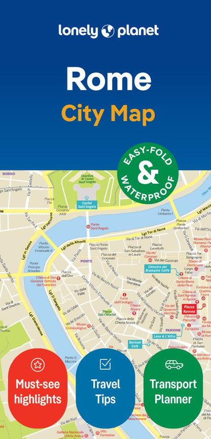 ROME LONELY PLANET CITY MAP