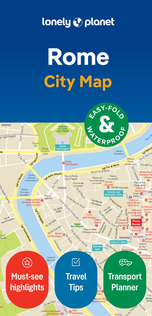 LONELY PLANET CITY MAP ROME