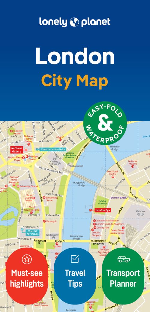 LONELY PLANET CITY MAP LONDON