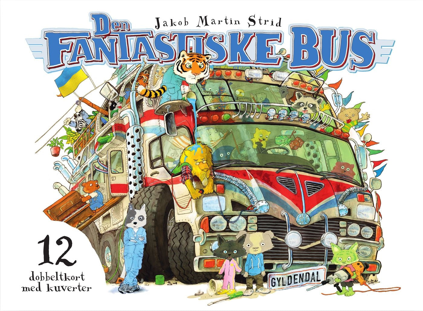 DEN FANTASTISKE BUS - 12 POSTKORT