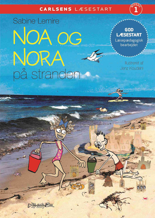 CARLSENS LÆSESTART - NOA OG NORA PÅ STRANDEN