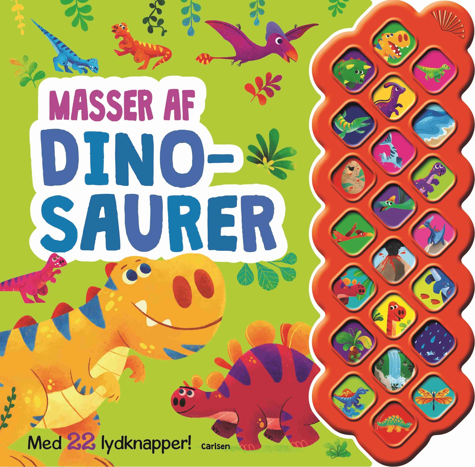MASSER AF DINOSAURER - MED 22 LYDKNAPPER