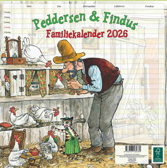 PEDDERSEN & FINDUS - FAMILIEKALENDER 2026
